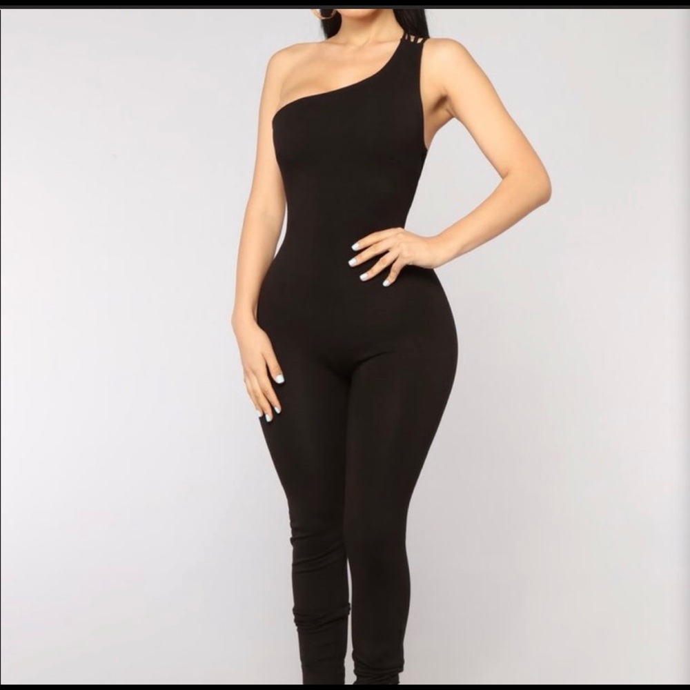 Aim For The Moon One Shoulder Jumpsuit